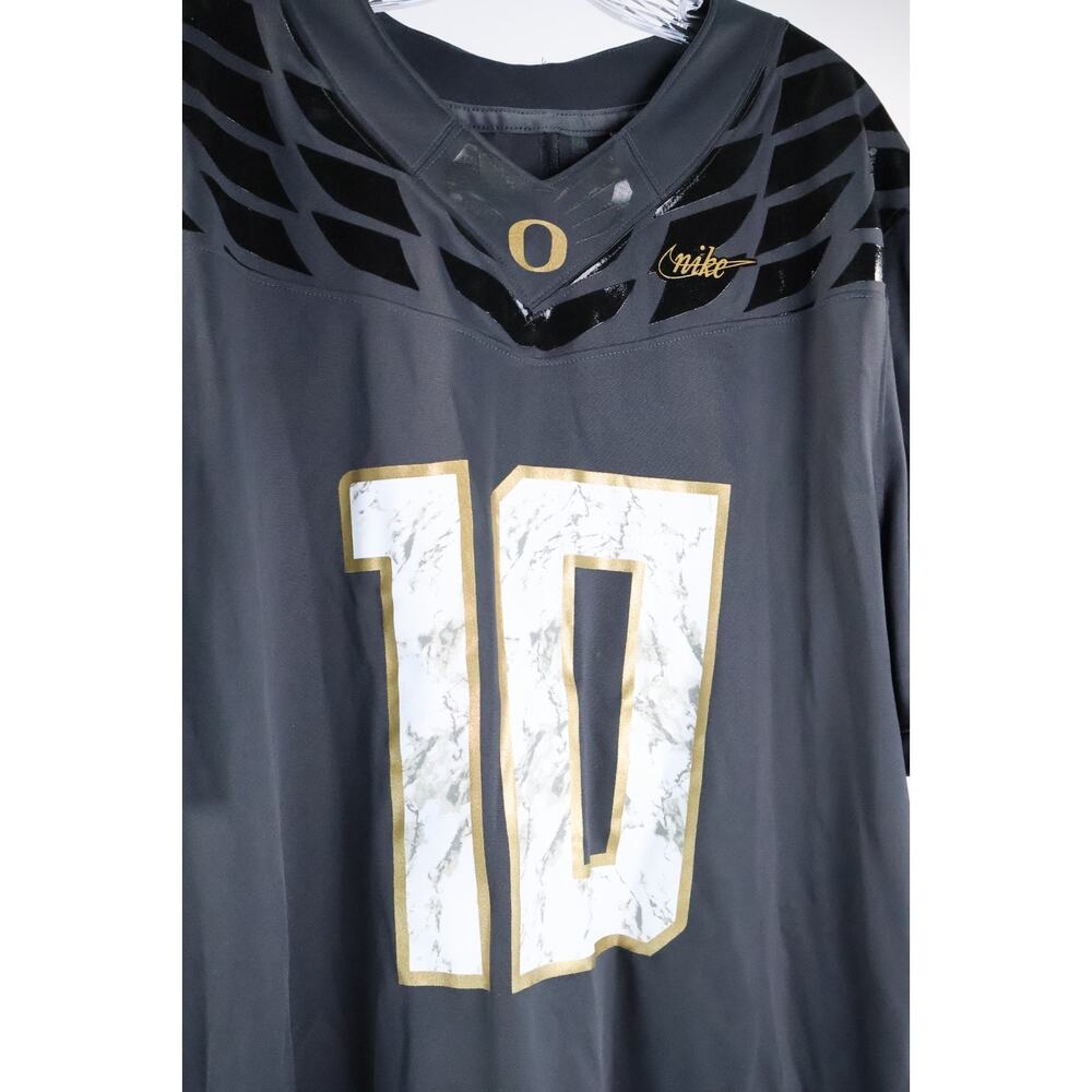 Nike Oregon Ducks Herbert #10 Anthracite Shoe Duck Football Jersey Size L Read - Picture 9 of 9